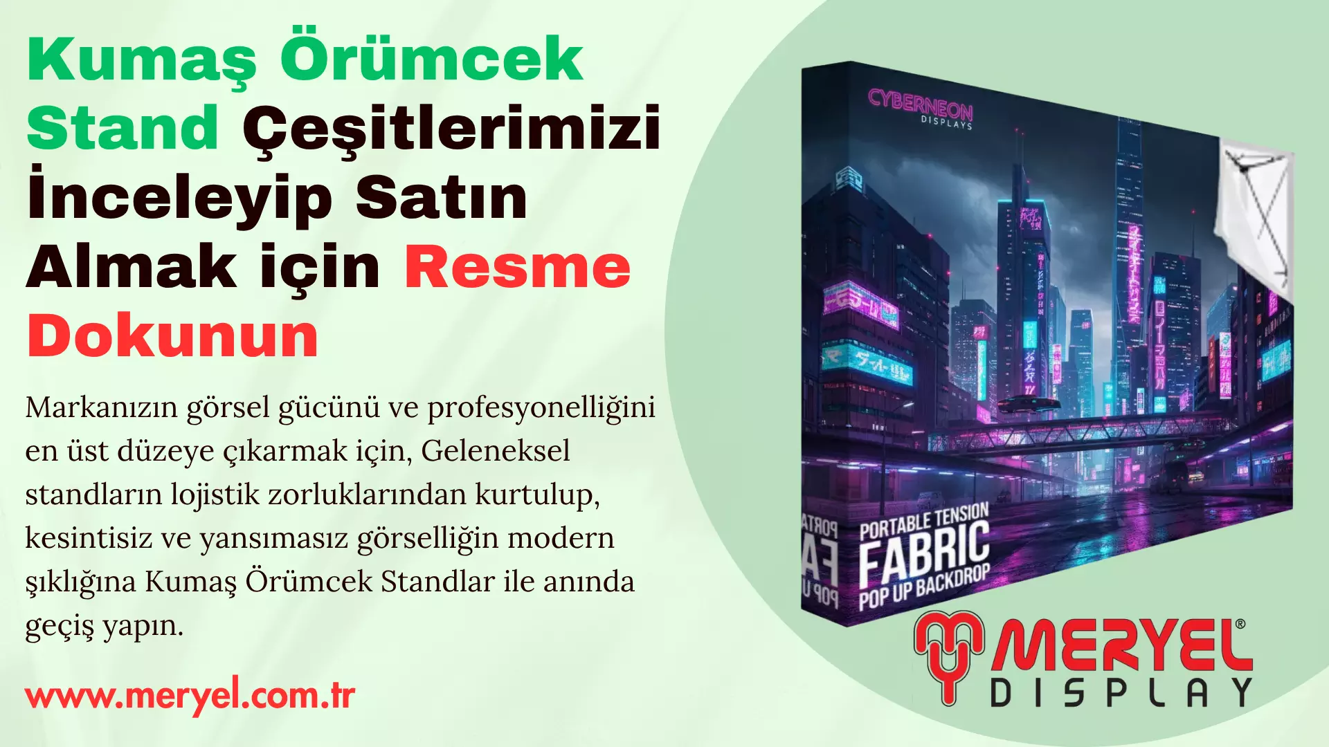 Kepsut kumaş örümcek stand