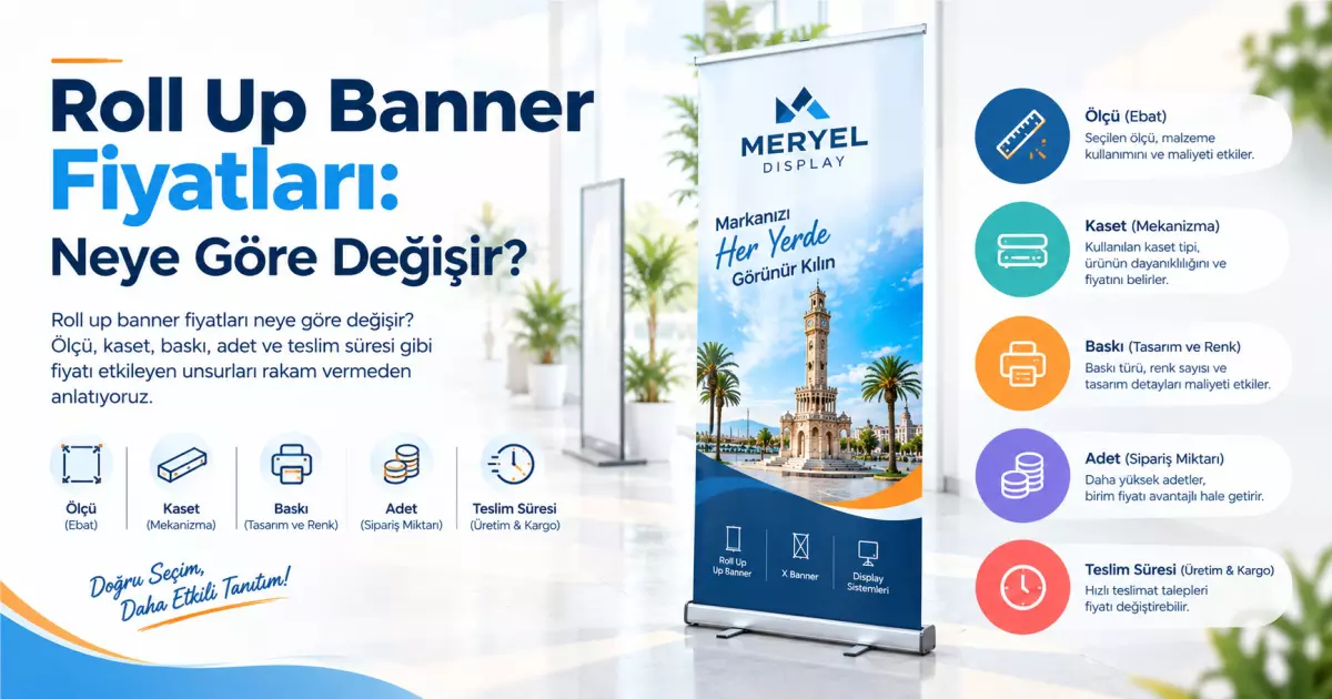 Roll Up Banner Fiyatları: Neye Göre Değişir? Fiyatı Etkileyen Unsurlar