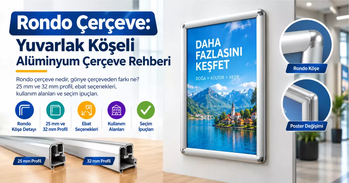 Rondo Çerçeve: Yuvarlak Köşeli Alüminyum Çerçeve Seçim Rehberi